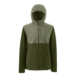 Grundens Bering Fleece Pro Full Zip Hoodie Deep Lichen Green/Deep Depths