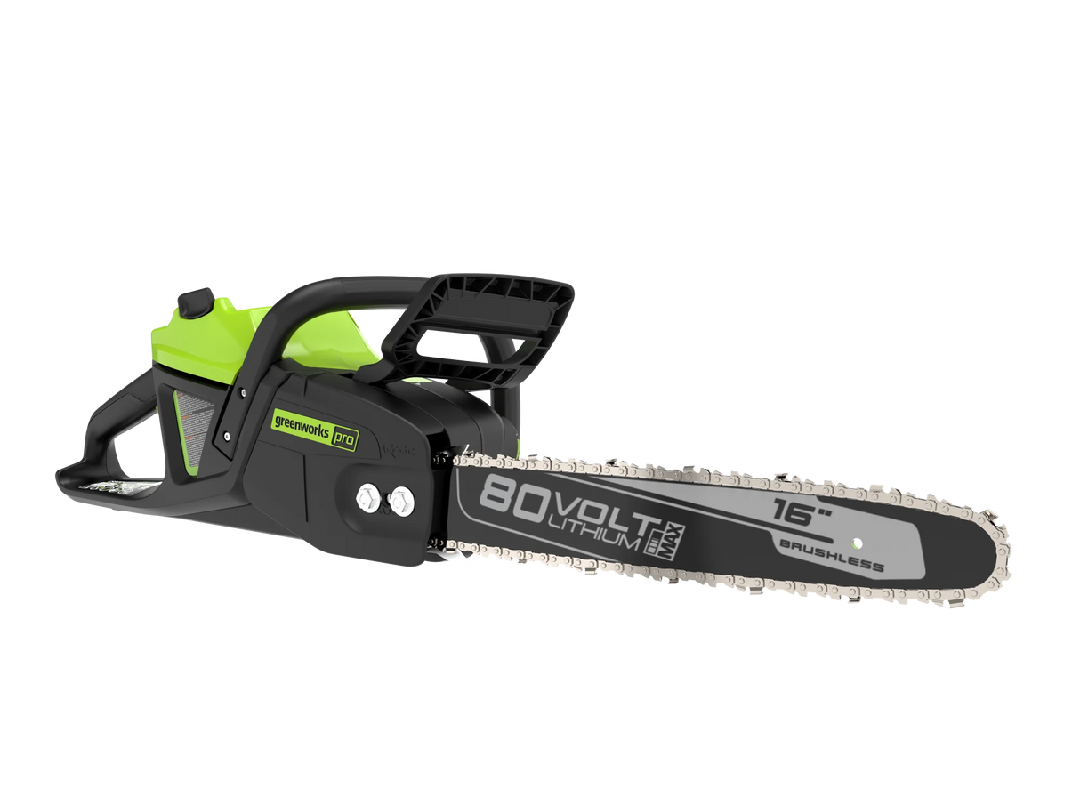 Greenworks 80V 16-inch Cordless Battery Chainsaw with 4.0 Ah Battery & Charger