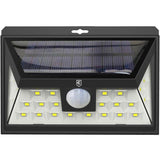 Electryx 200 Lumens Solar Powered LED Security Light - Black