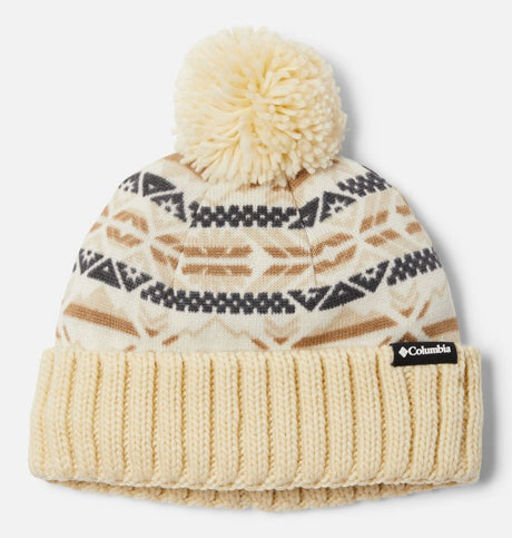 Columbia Sweater Weather Pom Beanie Chalk Checkered Peaks