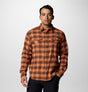 Columbia Men's PHG Roughtail Stretch Flannel Long-Sleeve Shirt - Cordovan Ombre Tartan Cordovan Ombre Tartan