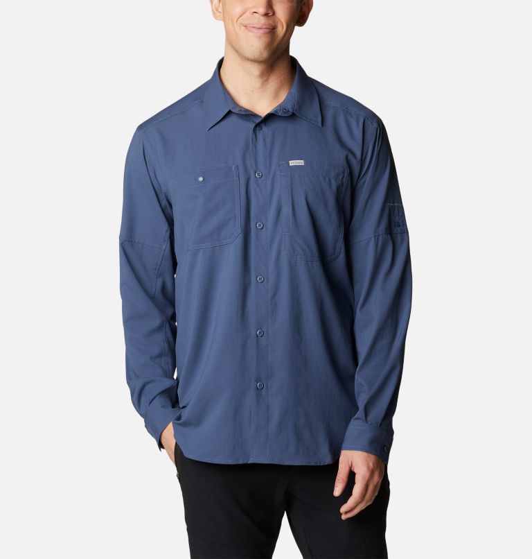 Columbia Men's Silver Ridge Utility Lite Long-Sleeve Shirt - Dark Mountain Dark Mountain