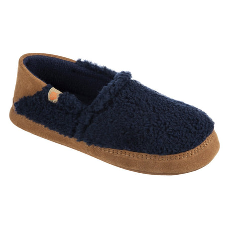 Women's Acorn Moc II Collapsible Heel Slipper With Indoor/Outdoor Sole Navy Popcorn