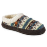 Acorn Women's Fairisle Clog Slipper With Indoor/Outdoor Sole Peacock