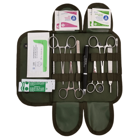 Elite First Aid Surgical Kit, Black Black