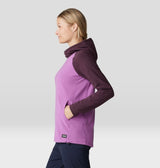 Mountain Hardwear Women's Summit Grid Tunic Hoody - Lilac Glow/Blackberry Lilac Glow/Blackberry