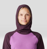 Mountain Hardwear Women's Summit Grid Tunic Hoody - Lilac Glow/Blackberry Lilac Glow/Blackberry