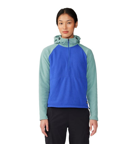 Mountain Hardwear Women's Summit Grid Half Zip Hoody Blueprint/lichengrn