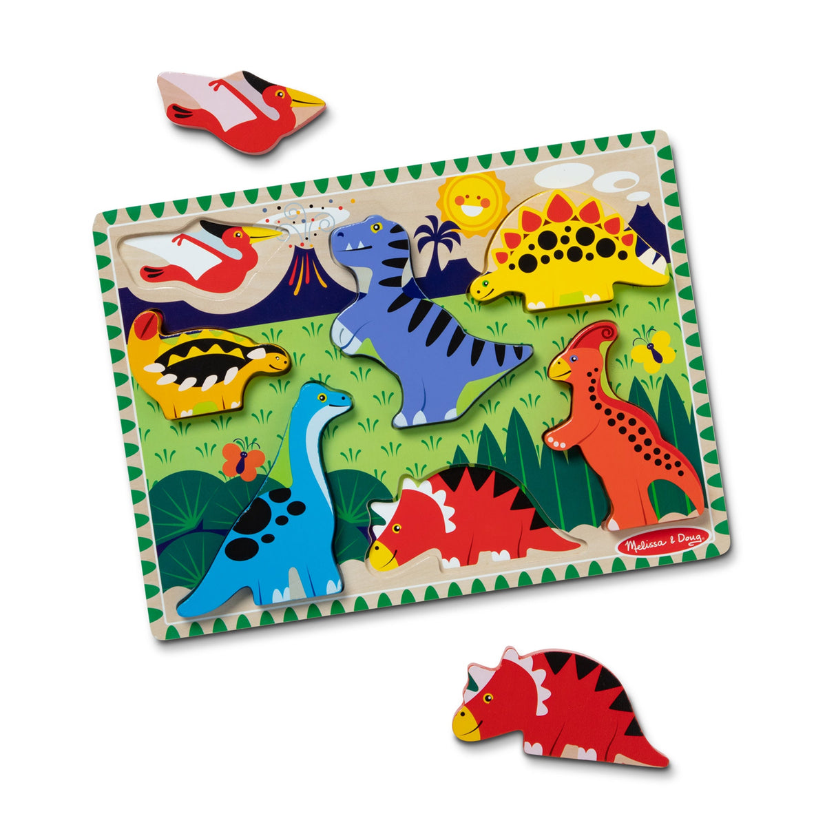 Melissa & Doug Dinosaurs Chunky Puzzle Dinosaurs