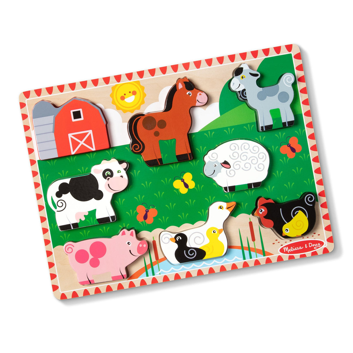 Melissa & Doug Farm Animals Chunky Puzzle Farm animal