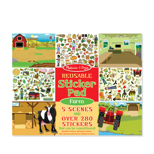 Melissa & Doug Farm Reusable Sticker Pad