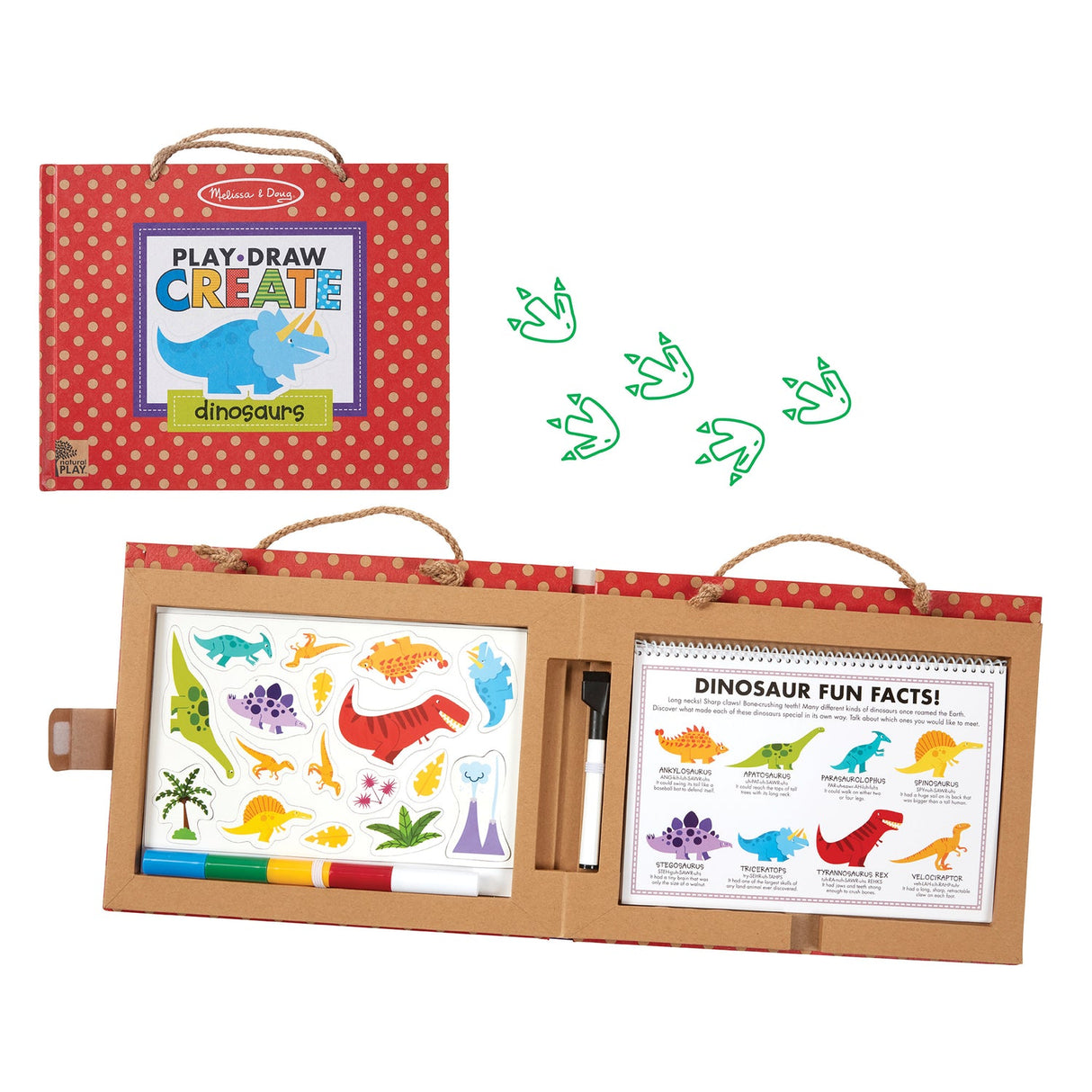 Melissa & Doug Play, Draw, Create - Dinosaurs