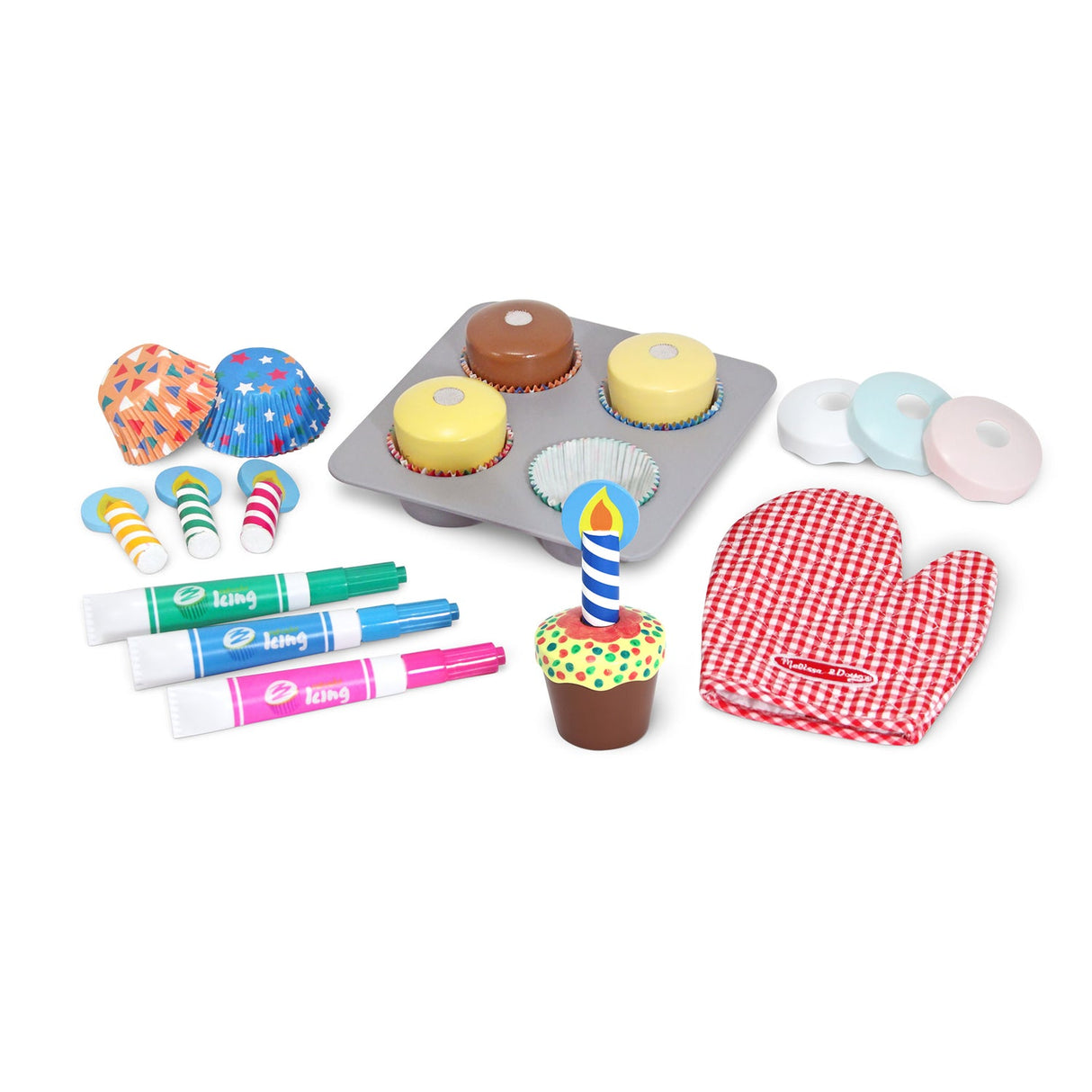 Melissa & Doug Bake And Decorate Cupcake Set