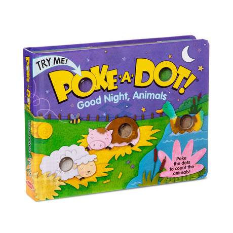 Melissa & Doug Poke-a-dot: Goodnight, Animals Book