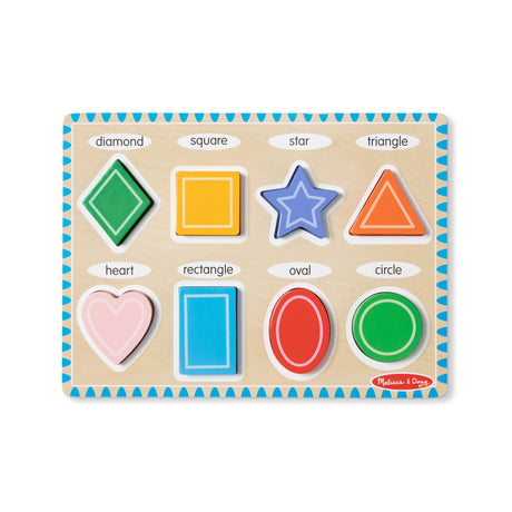 Melissa & Doug Shapes Chunky Puzzle Shapes