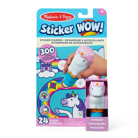 Melissa & Doug Sticker Wow! Unicorn With Books And Stickers Unicorn