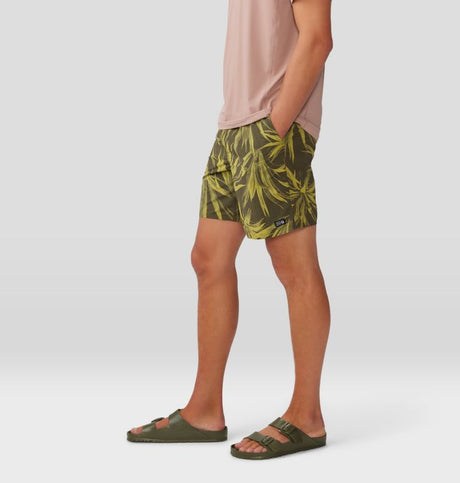 Mountain Hardwear Men's Stryder Swim Short - Dark Pine Yucca Print Dark Pine Yucca Print