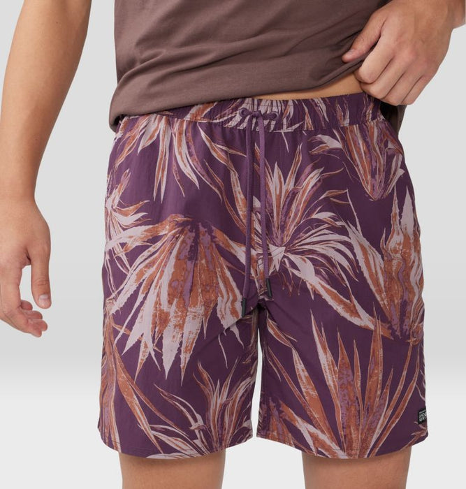 Mountain Hardwear Men's Stryder Swim Short - Dusty Purple Yucca Print Dusty Purple Yucca Print