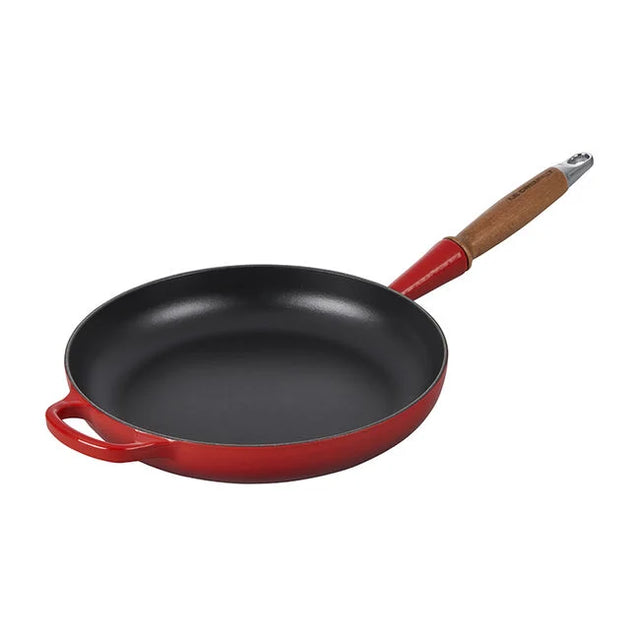 Le Creuset Alpine Wood Handle Fry Pan Cerise