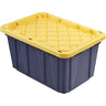 Edge Plastics 27 Gallon Heavy Duty Tote Black / Yellow