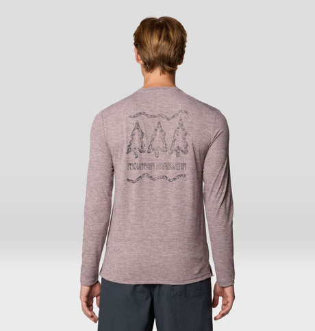 Mountain Hardwear Mens Sunblocker Long Sleeve - Warm Ash Heather Warm Ash Heather
