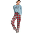 Life Is Good Womens Adirondack Red Holiday Plaid Classic Sleep Pant Adirondack red