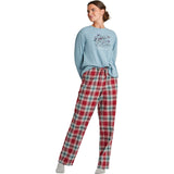 Life Is Good Womens Adirondack Red Holiday Plaid Classic Sleep Pant Adirondack red