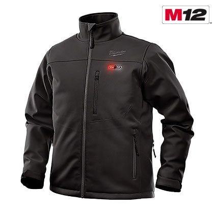 Milwaukee M12 Heated Toughshell Jacket Kit - Black Large Black