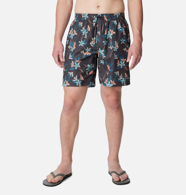 Columbia Men's Summertide Stretch Printed Short - Shark Tiger Lilies Shark Tiger Lilies