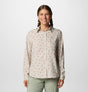 Columbia Womens Silver Ridge Utility Patterned Long Sleeve Shirt - Dark Stone Deserted Dark Stone Deserted