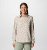 Columbia Womens Silver Ridge Utility Patterned Long Sleeve Shirt - Dark Stone Deserted Dark Stone Deserted