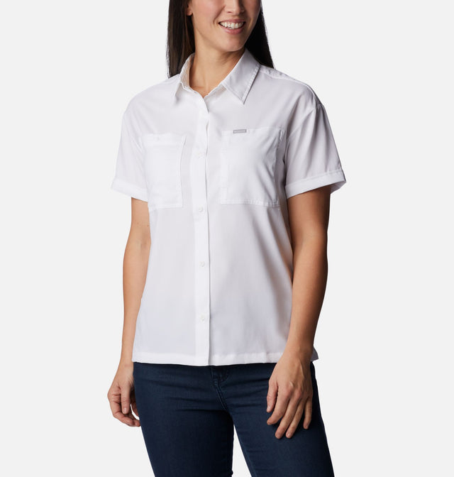 Columbia Women's Silver Ridge Utility Short Sleeve Shirt - White White