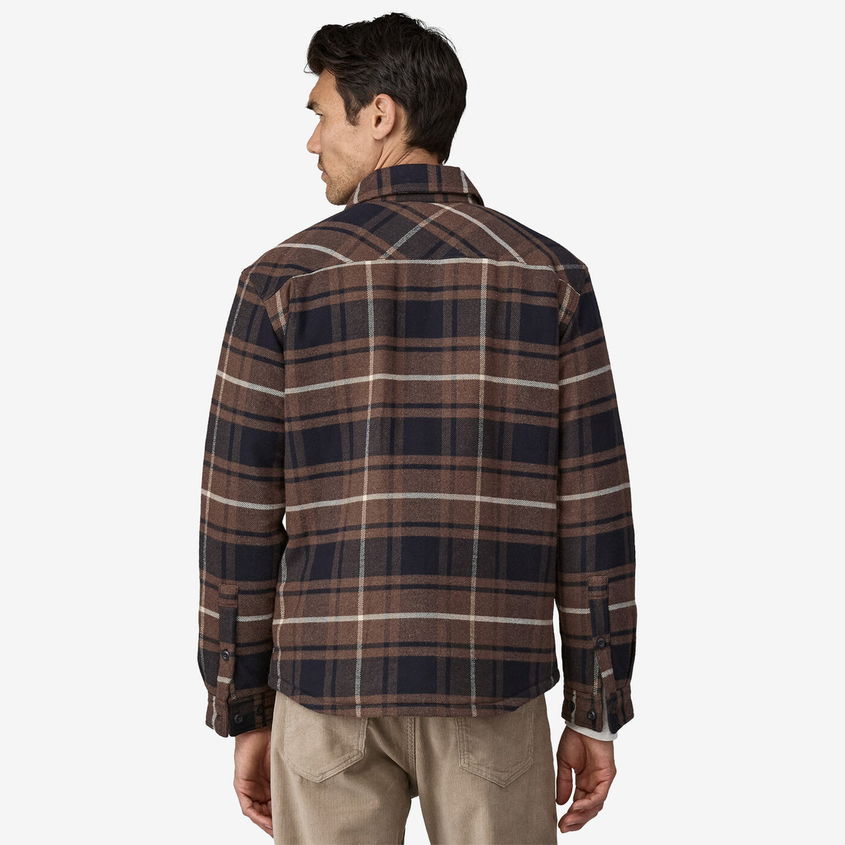 Patagonia Men's Lightweight Insulated Fjord Flannel Shirt - Molasses Brown Molasses Brown