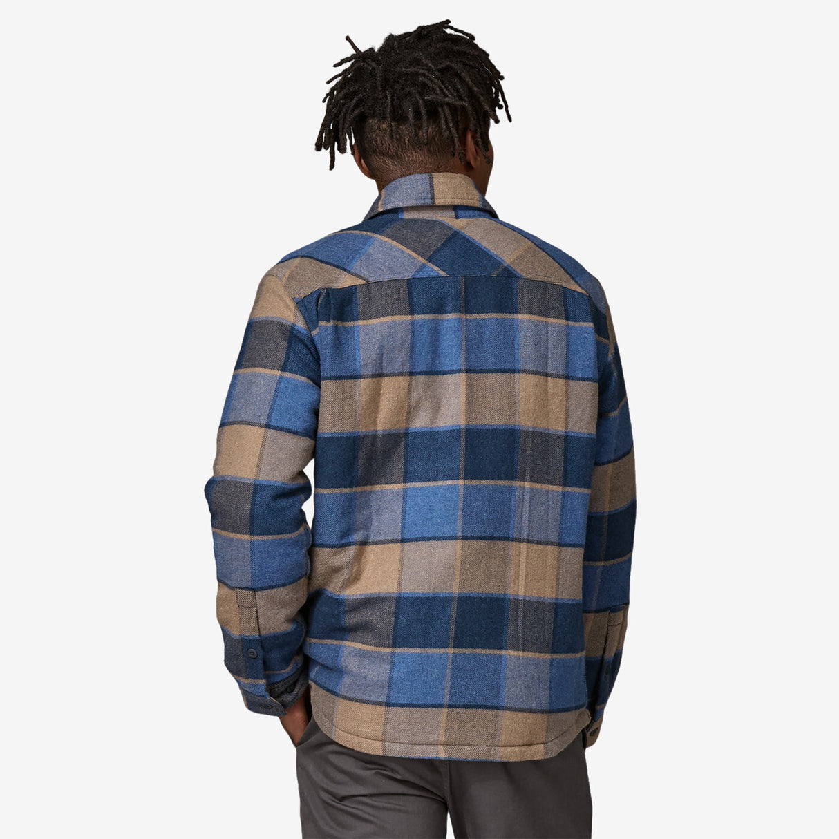 Patagonia Men's Lightweight Insulated Fjord Flannel Shirt - William: Smolder Blue William: Smolder Blue