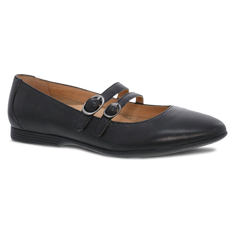 Dansko Women's Leeza Nappa Mary Jane Shoe - Black Black