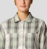 Mountain Hardwear Women's Dolores Flannel Long-Sleeve Shirt - White Sage Starlights Plaid White Sage Starlights Plaid