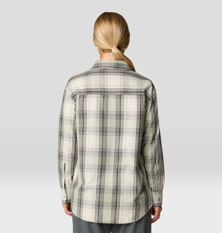 Mountain Hardwear Women's Dolores Flannel Long-Sleeve Shirt - White Sage Starlights Plaid White Sage Starlights Plaid