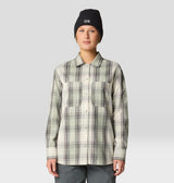 Mountain Hardwear Women's Dolores Flannel Long-Sleeve Shirt - White Sage Starlights Plaid White Sage Starlights Plaid