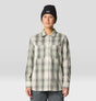 Mountain Hardwear Women's Dolores Flannel Long-Sleeve Shirt - White Sage Starlights Plaid White Sage Starlights Plaid