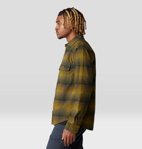 Mountain Hardwear Men's Dusk Creek Flannel Long-Sleeve Shirt - Vetiver Glasshouse Plaid Vetiver Glasshouse Plaid