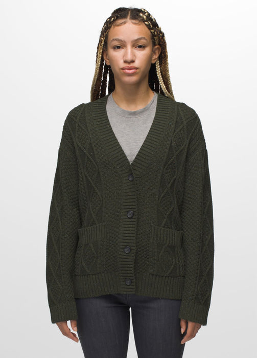 Prana Women's Sangria Fields Cardigan Evergreen