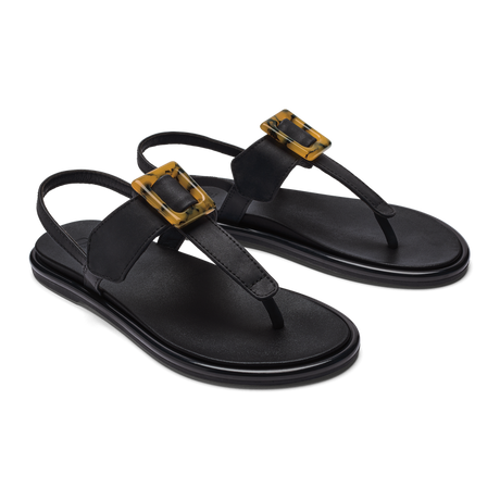 Olukai Women's La'i T-Bar Sandal - Black Black