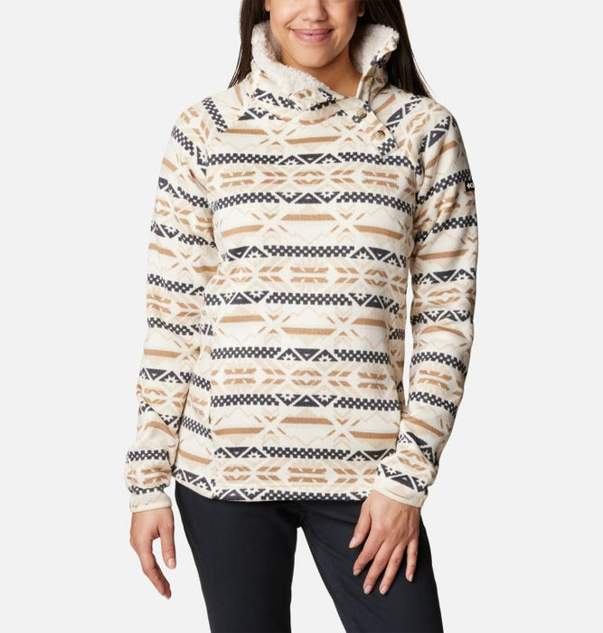 Columbia Women's Sweater Weather™ Sherpa Hybrid Pullover Chalkcheckeredpeaks