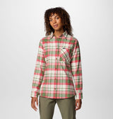 Columbia Women's Calico Basin Flannel Long-Sleeve Shirt - Canteen Multiplaid Canteen Multiplaid