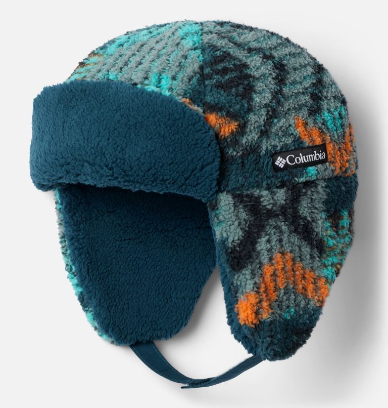 Columbia Kids' Rugged Ridge Sherpa Trapper Hat Night Wave Pathways