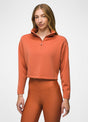 Prana Women's Shea Half Zip - Terracotta Terracotta