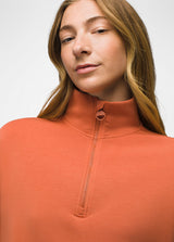 Prana Women's Shea Half Zip - Terracotta Terracotta