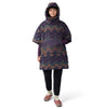 Mountain Hardwear Stretchdown Poncho Blurple zig zag