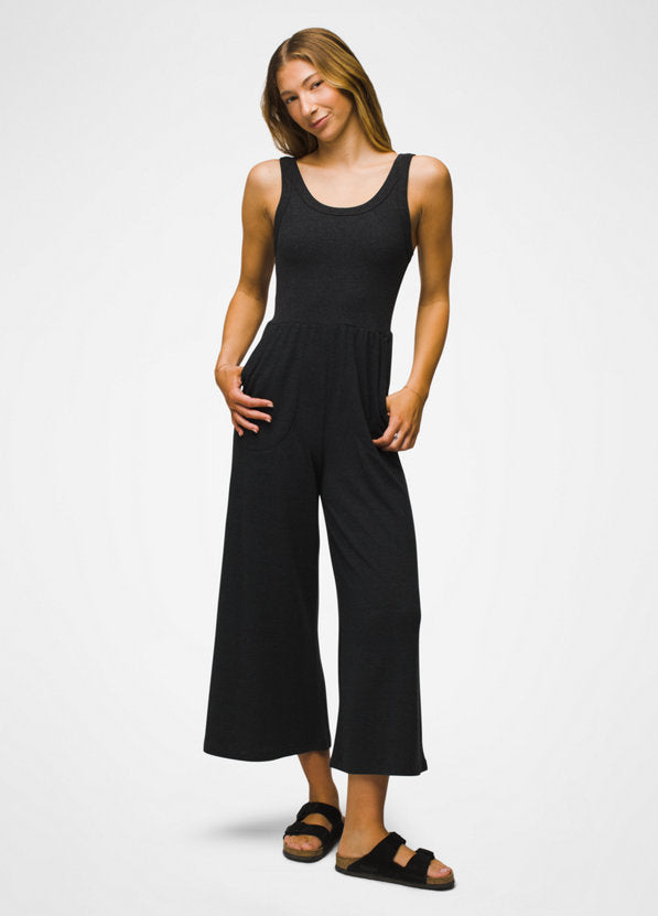 Prana Women's Cozy Up Bayjour Jumpsuit - Charcoal Heather Charcoal Heather