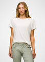 Prana Women's Everyday Vintage-Washed Short Sleeve Tee - Canvas Canvas